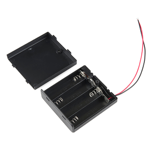 Battery Holder 4xAA with Cover and Switch